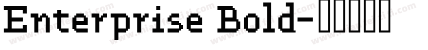 Enterprise Bold字体转换
